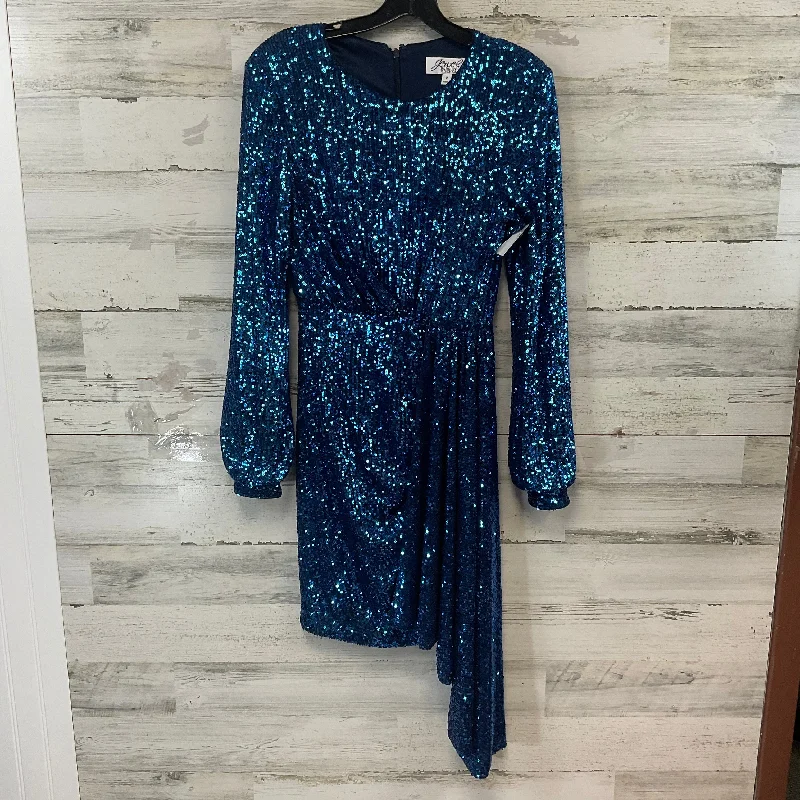 winter party dresses (with tights)Dress Party Short By Badgley Mischka In Blue, Size: Xs