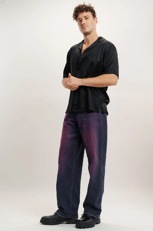 women's denim jeans for a timeless classic lookSpectral Violet Men's Wide Jeans