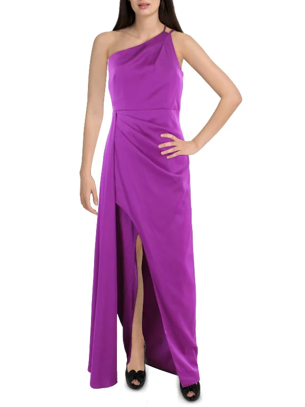 long party dressesWomens One Shoulder Long Evening Dress