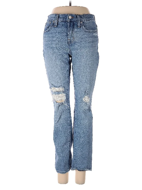 women's denim jeans with zippersMid-Rise Bootleg Jeans