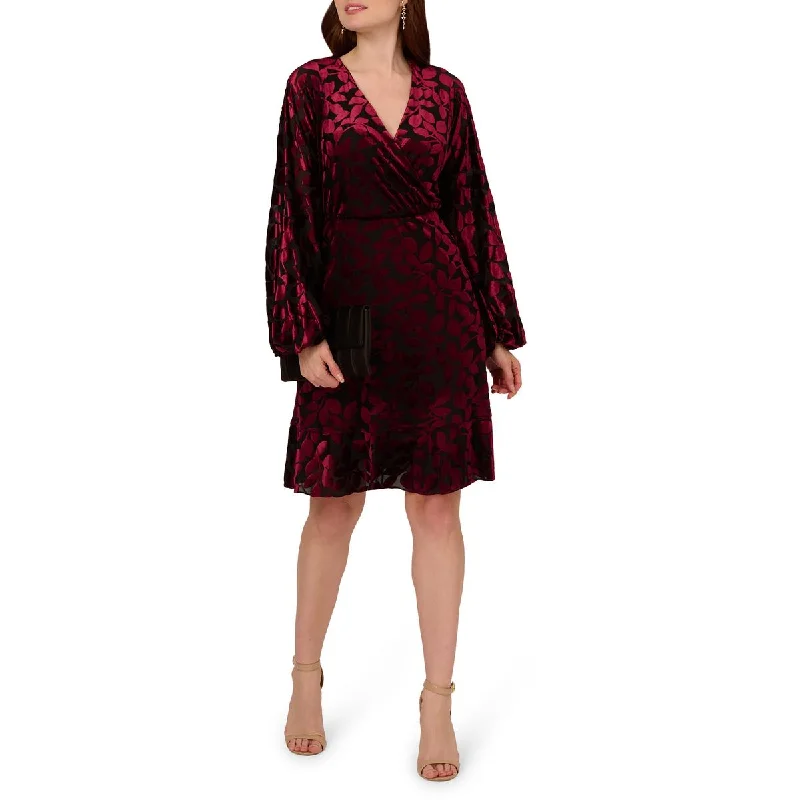 floral party dressesWomens Velvet Burnout Cocktail And Party Dress