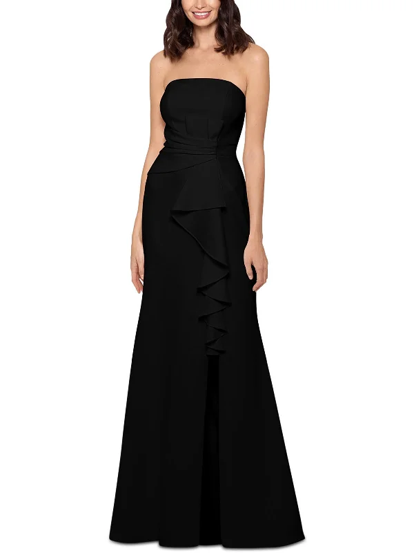 black-tie party dressesWomens Strapless Long Evening Dress