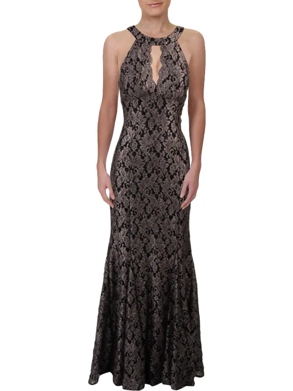 stylish party dressesWomens Glitter Lace Evening Dress