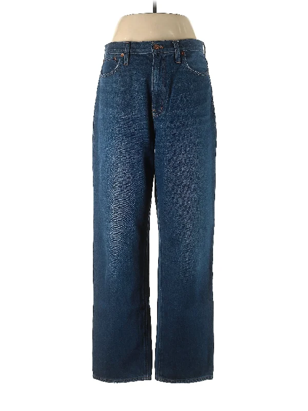 women's ankle-length denim jeansHigh-Rise Wide-leg Jeans in Dark Wash