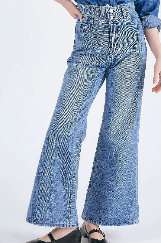 women's denim jeans with contrasting stitchingElsie Highwaist Flared Jeans