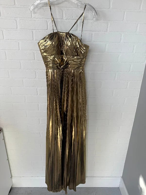 bachelor party dresses (for women)Dress Party Long By Clothes Mentor In Gold, Size: Xs