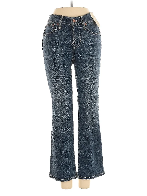 women's slim-fit denim jeansLow-Rise Bootleg Jeans in Medium Wash