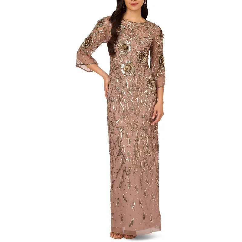 custom-made party dressesWomens Long Beaded Evening Dress