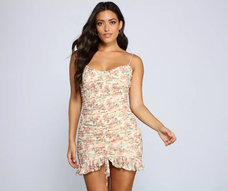 floral midi Mimi dresses for springtimeDreamy And Chic Charming Floral Mini Dress