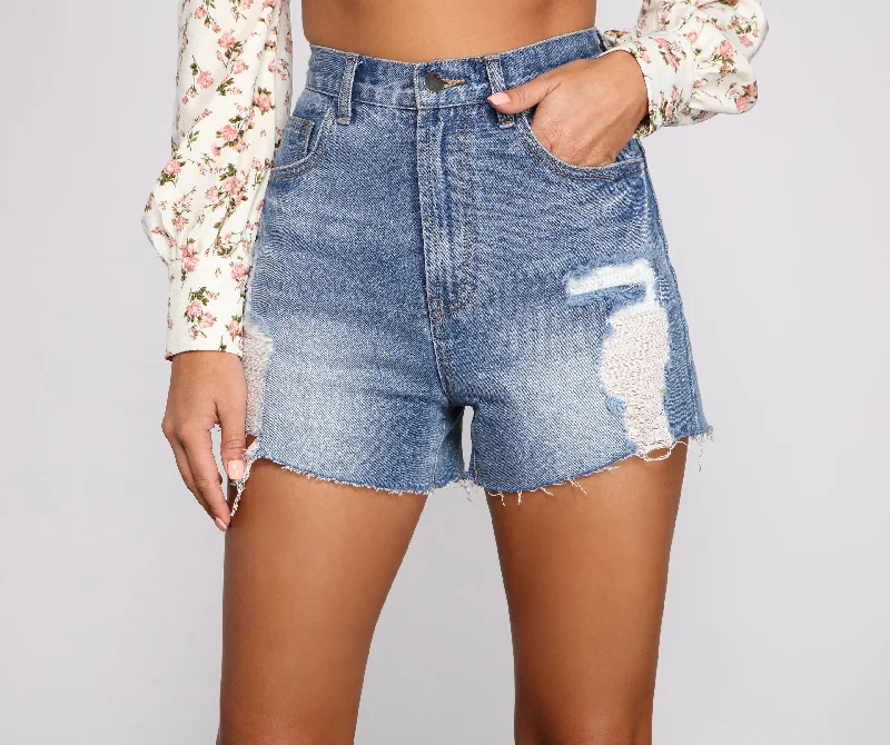 women's timeless shortsHigh Rise Vintage Cutoff Shorts