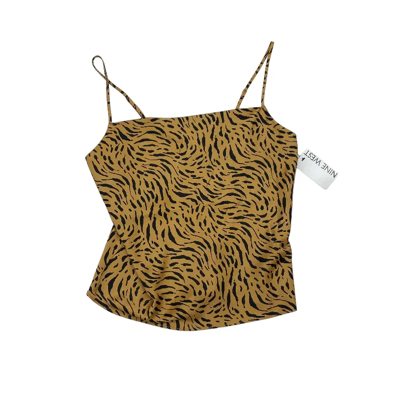 women's tops for everyday eleganceANIMAL PRINT NINE WEST TOP SLEEVELESS, Size XS