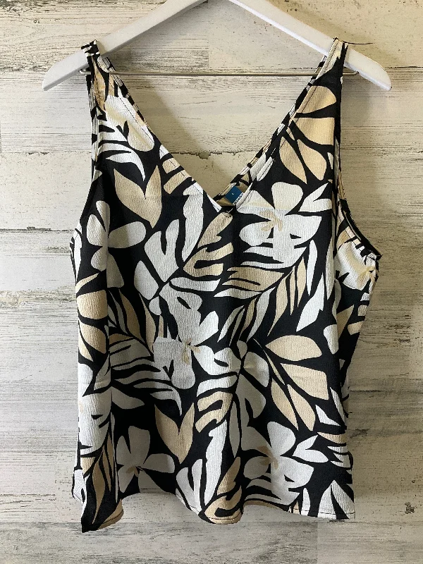 women's tops for those who want to stay on top of the latest fashion trends and wear pieces that are both stylish and on-trendBlack & Brown Top Sleeveless Old Navy, Size L