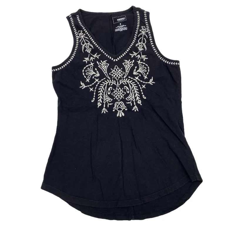 women's tops for creating capsule wardrobesBLACK SONOMA TOP SLEEVELESS, Size S