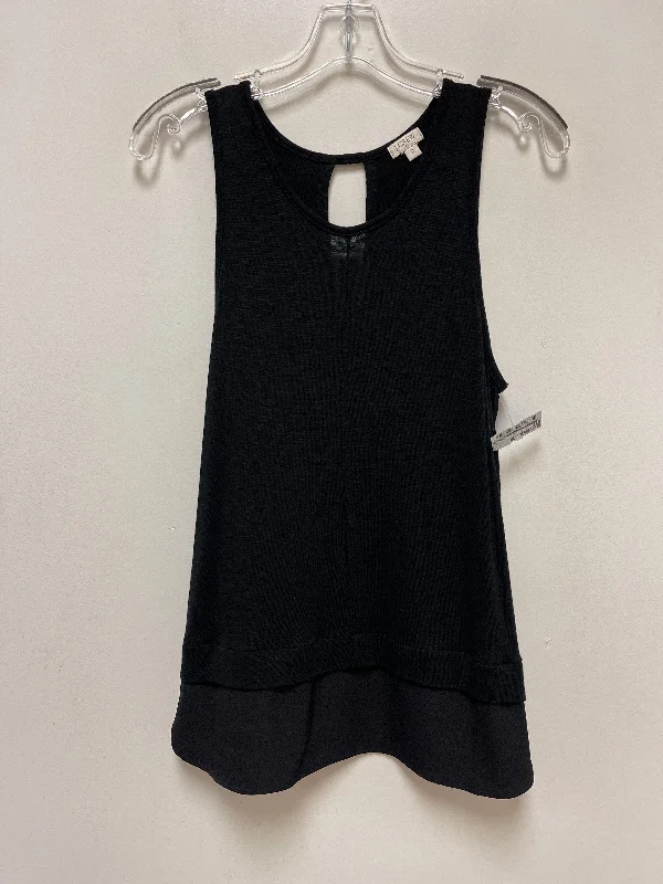 women's tops for those who want to show off their figure in a flattering wayBlack Top Sleeveless J. Crew, Size S