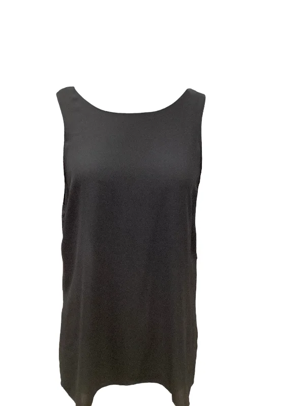 women's tops for those who want to add a personal touch to their wardrobe with unique and one-of-a-kind piecesBlack Top Sleeveless Lush, Size L