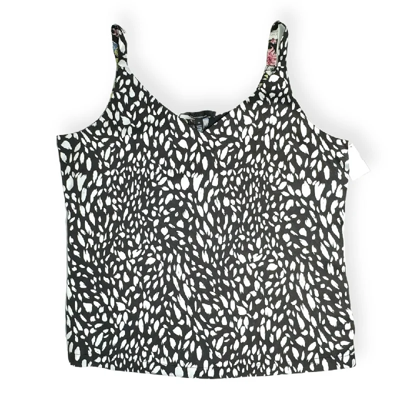 women's tops with built-in brasBlack & White Reversible Top Sleeveless White House Black Market, Size Xl