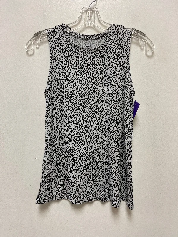 women's tops for those who want to create outfits that are both trendy and timelessBlack & White Top Sleeveless Nine West, Size Xs