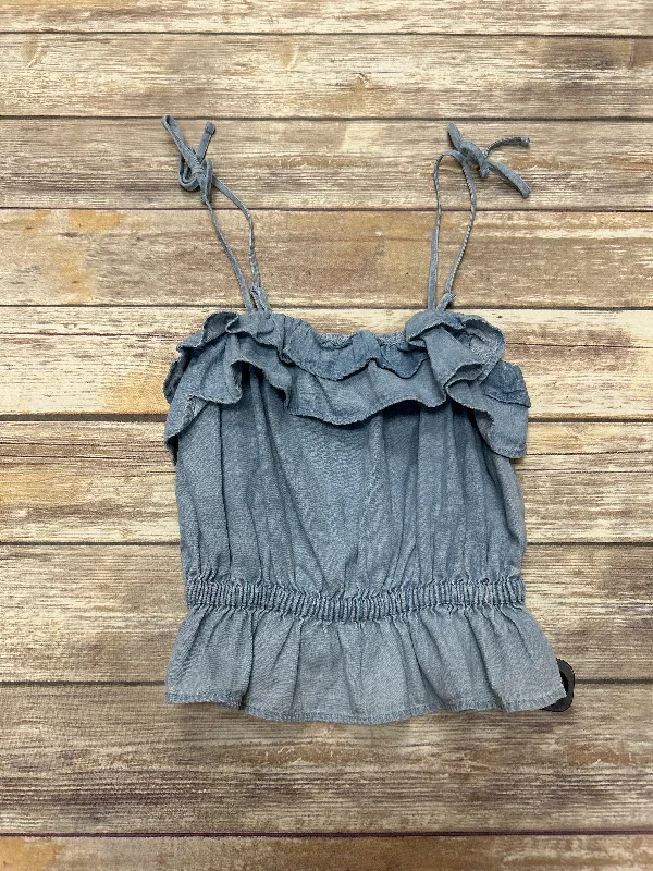 women's tops for those who want to stay updated with the latest fashion trendsBlue Top Sleeveless American Eagle, Size S