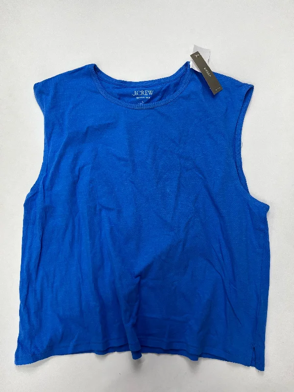 women's tops for those who love to experiment with fashionBlue Top Sleeveless J Crew NWT, Size L