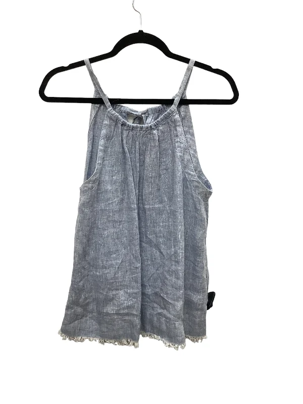 women's tops for smart casual looksBlue Top Sleeveless Maeve, Size M