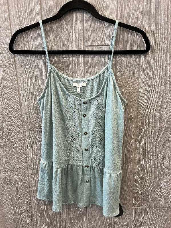 silk women's topsBlue Top Sleeveless Maurices, Size S