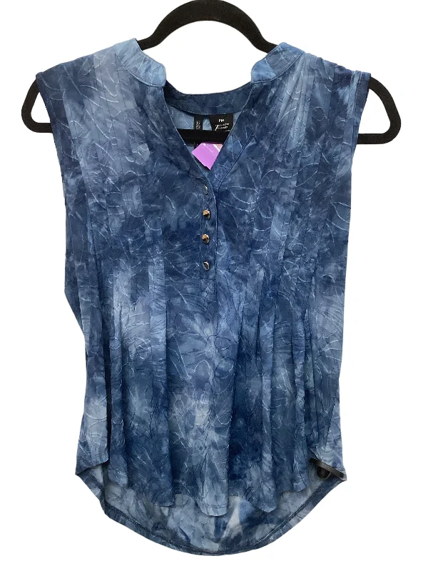 women's tops for those who value both quality and affordabilityBlue Top Sleeveless New Directions, Size M