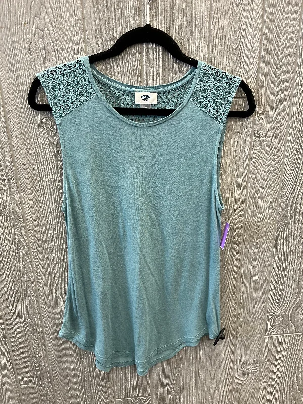 women's stylish topsBlue Top Sleeveless Old Navy, Size M