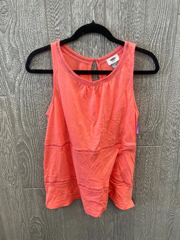 women's tops for those who want to add a personal touch to their wardrobe with unique and one-of-a-kind piecesCoral Top Sleeveless Old Navy, Size M