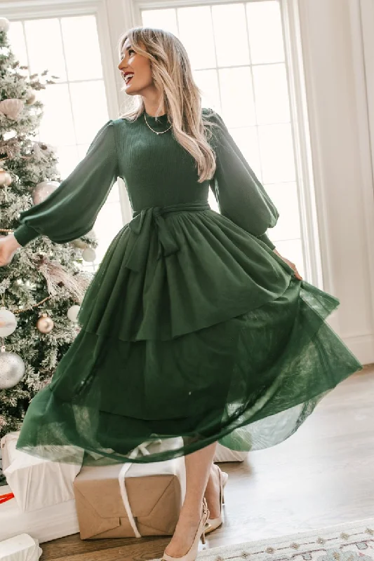 women's midi dressesCosette Dress in Green - FINAL SALE