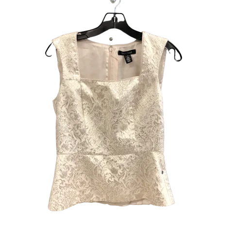 women's tops for those who want to stay warm and stylish during colder weatherCream Top Sleeveless White House Black Market, Size 6