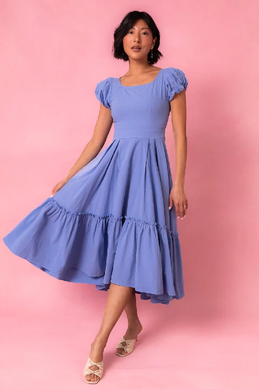 women's lace dressesDahlia Dress in Blue - FINAL SALE