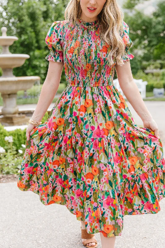 women's unique dressesDelia Dress in Multicolor Floral - FINAL SALE