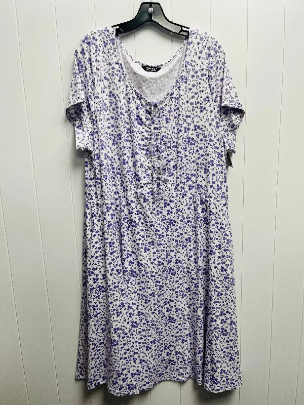 women's trendy dressesDress Casual Short By BLOOMCHIC In Purple, Size: 2x