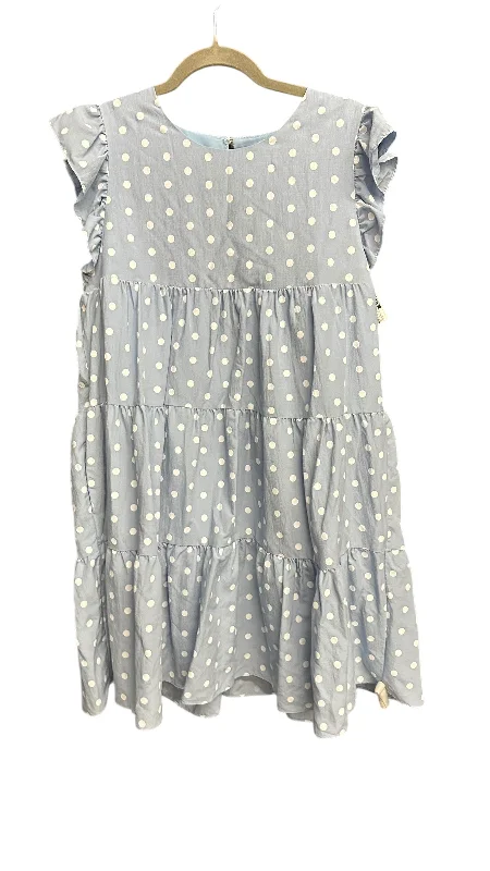 women's body-skimming dressesDress Casual Short By English Factory In Polkadot Pattern, Size: L