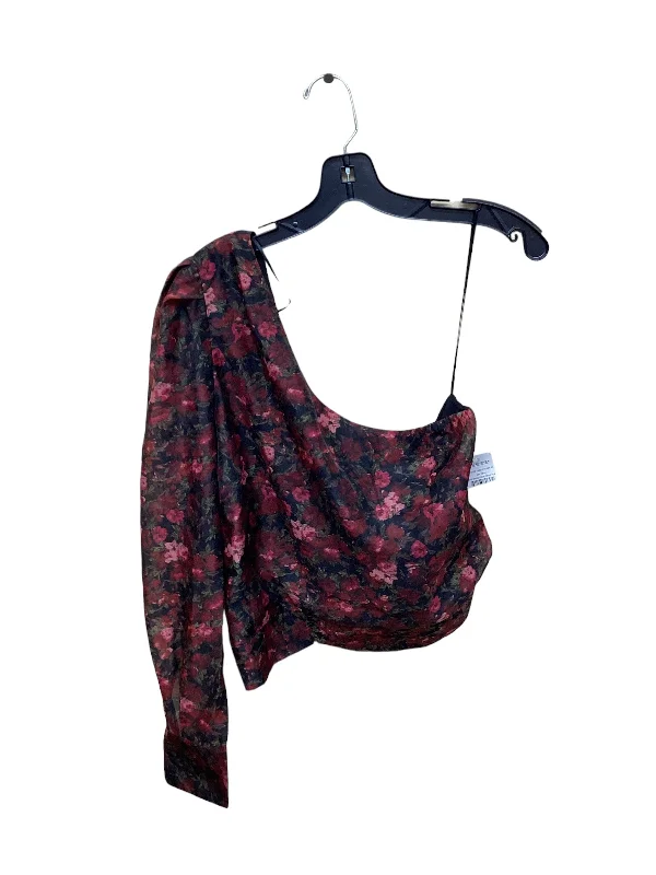 women's tops for those who want to add a pop of color to their outfitsFloral Print Top Sleeveless Good American, Size M