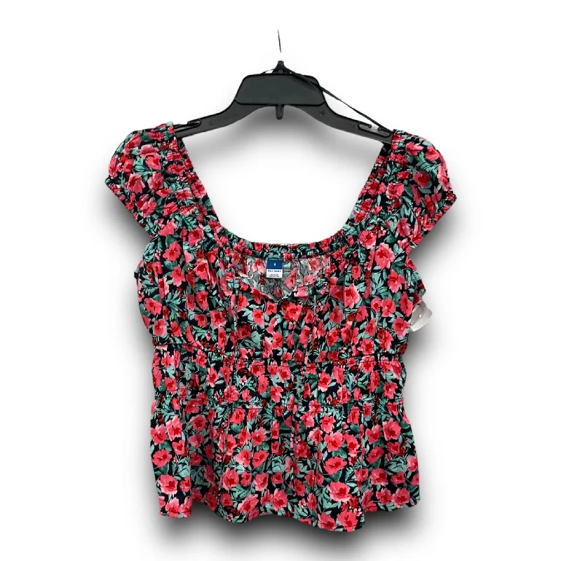 women's tops for those who value both quality and affordabilityFloral Print Top Sleeveless Old Navy, Size S