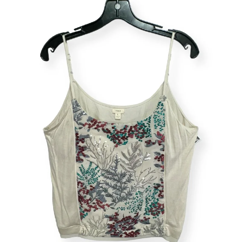 women's tops for those who want to wear pieces that are both comfortable and stylishFloral Print Top Sleeveless Tiny, Size L