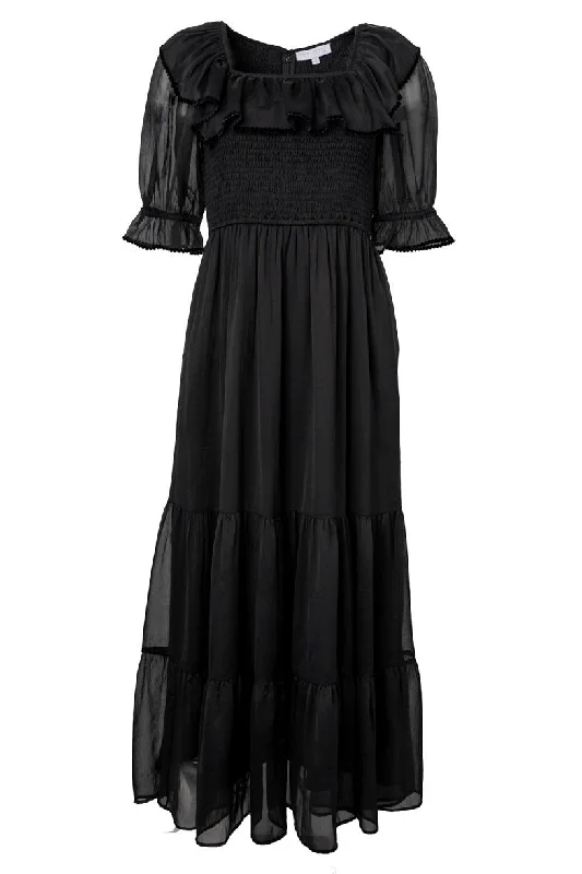 women's vacation dressesGracie Dress in Black Chiffon - FINAL SALE