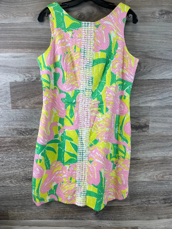 women's spaghetti strap dressesGreen & Pink Dress Designer Lilly Pulitzer, Size L