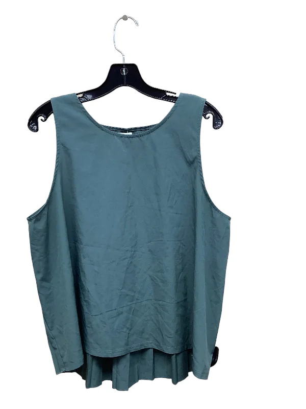 women's tops for everyday eleganceGreen Top Sleeveless Mondetta, Size M