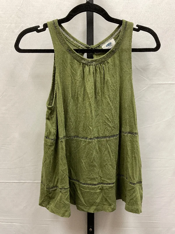 lace women's topsGreen Top Sleeveless Old Navy, Size S