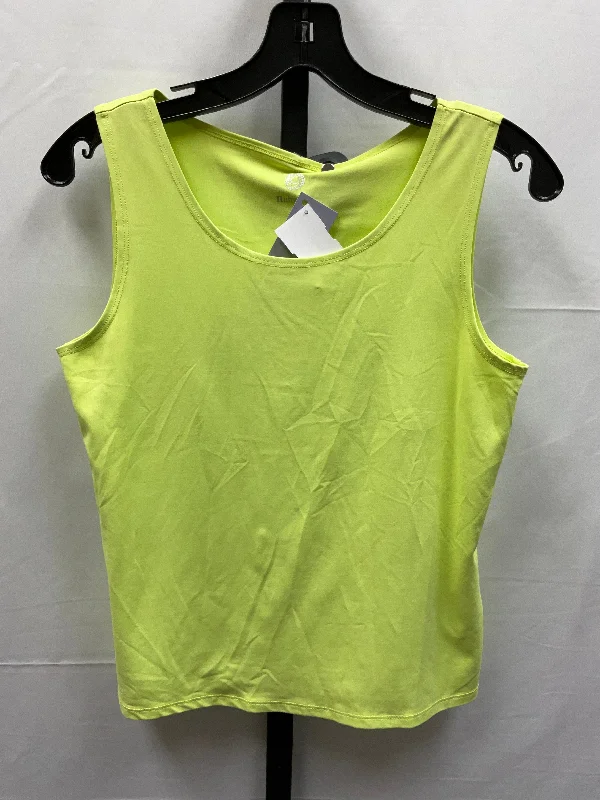 women's tops for minimalist aestheticsGreen Top Sleeveless Ruby Rd, Size Petite   S