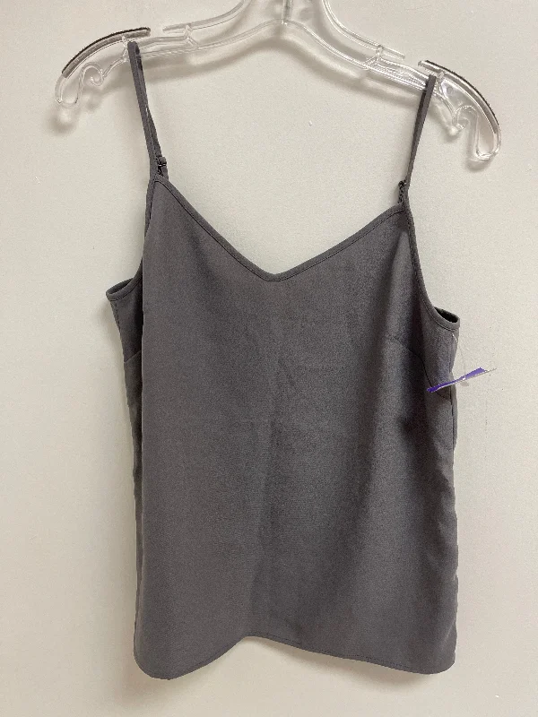 women's tops for relaxed weekendsGrey Top Sleeveless Banana Republic, Size S