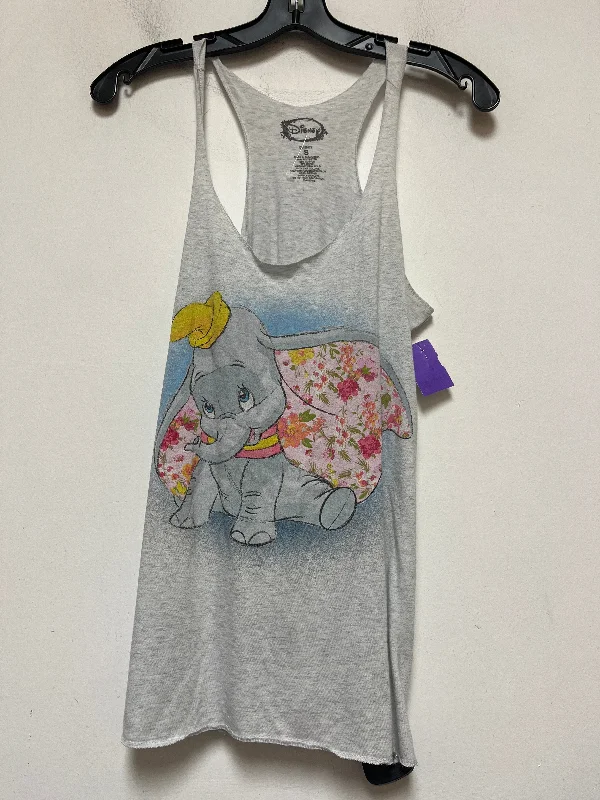 women's tops for those who seek both style and comfortGrey Top Sleeveless Basic Walt Disney, Size S