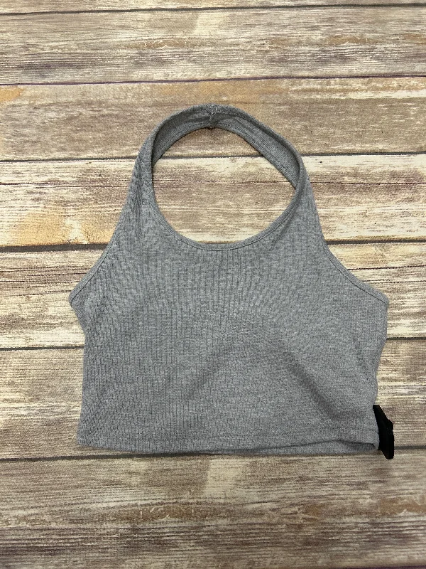 women's tops for those who believe in expressing their individuality through fashionGrey Top Sleeveless Cmf, Size M