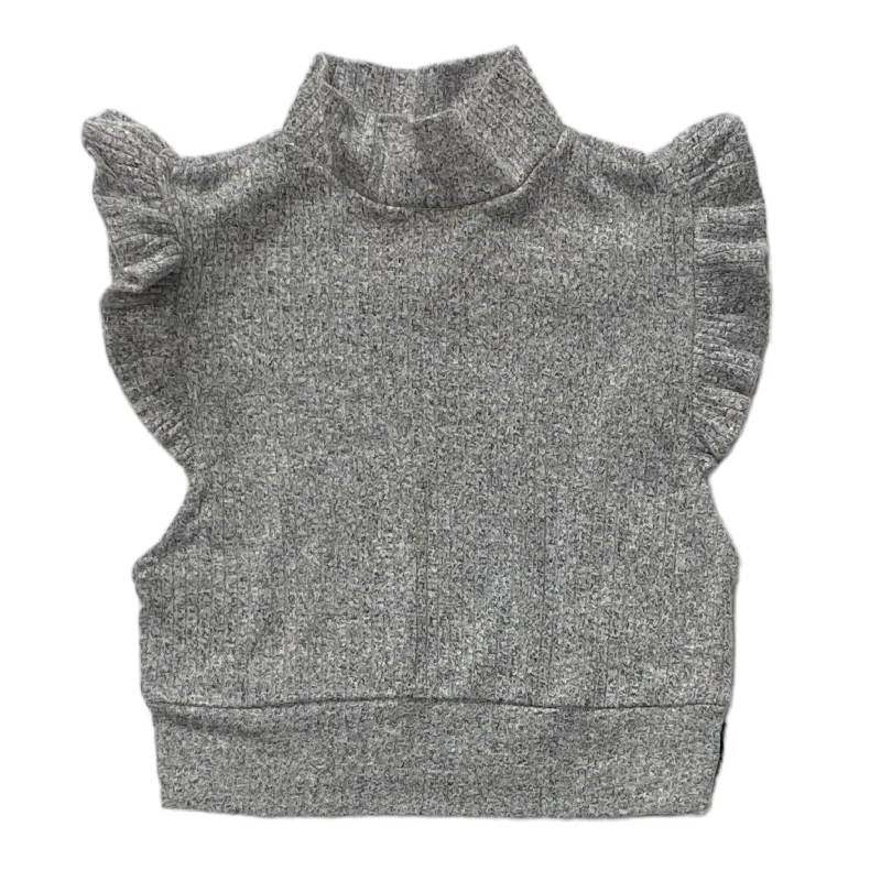 women's tops for those who want to add a bit of flair and personality to their looksGrey Top Sleeveless Free People, Size Xs