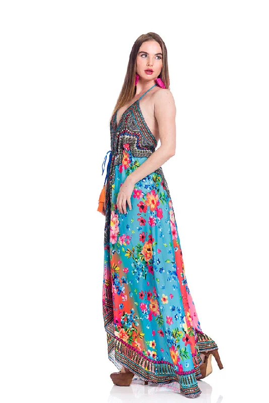 women's A-line dressesHawaii dress, floral dress.