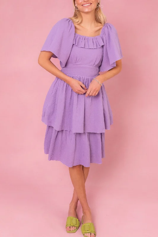 women's mother of the bride dressesIris Dress in Lavender - FINAL SALE