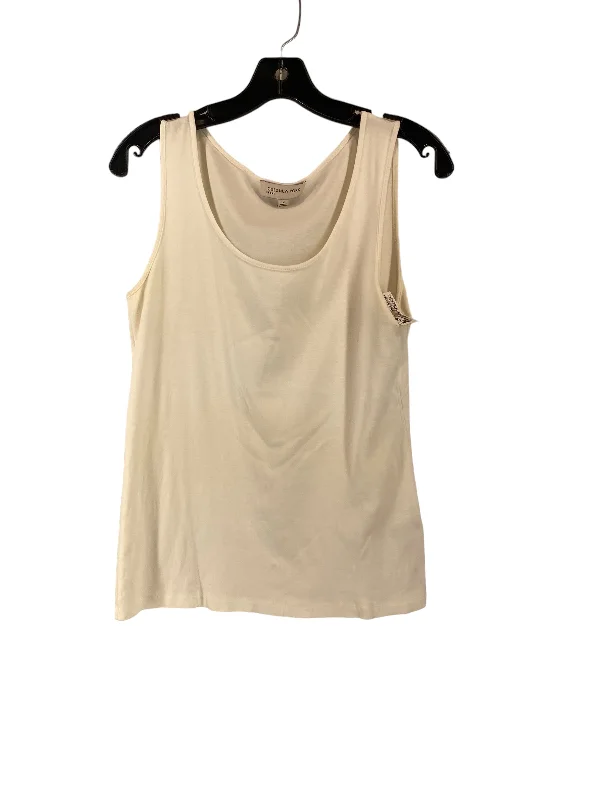 women's tops for those who want to invest in timeless piecesIvory Top Sleeveless Jones New York, Size M