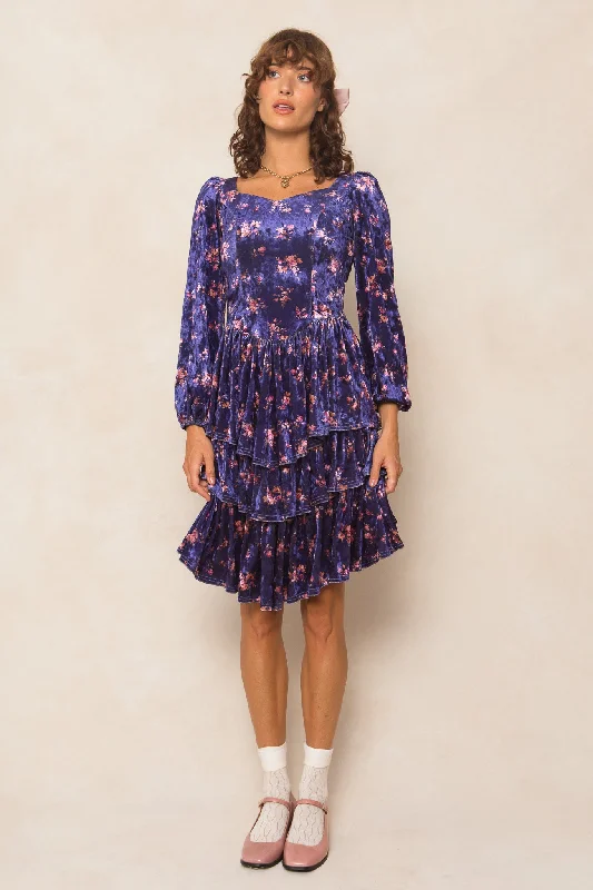 women's handmade dressesNikki Dress in Velvet Floral